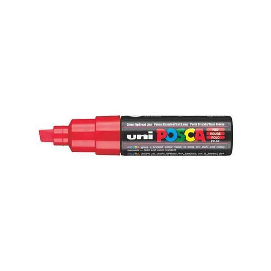 Uni- Ball PC-8K Posca Poster Marker 0.8mm  Kırmızı. ürün görseli