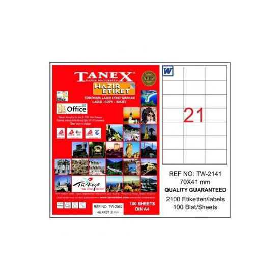 Tanex TW-2141 Laser Etiket 70x41mm. ürün görseli