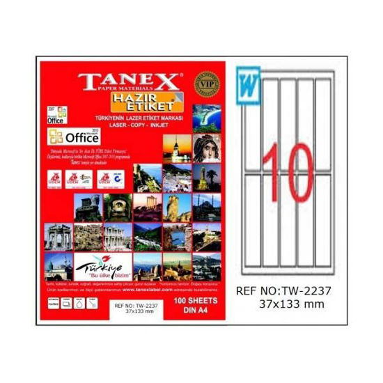 Tanex TW-2237 Laser Etiket 37x133mm. ürün görseli